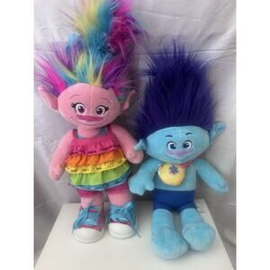 Trolls World Build A Bear Dreamworks Poppy And Branch Plush Lot